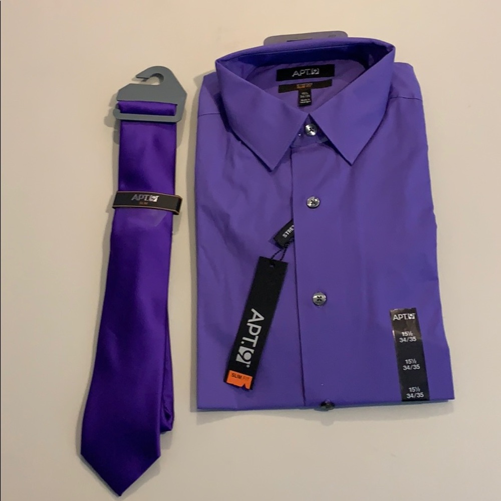 BRAND NEW Dress shirt and tie